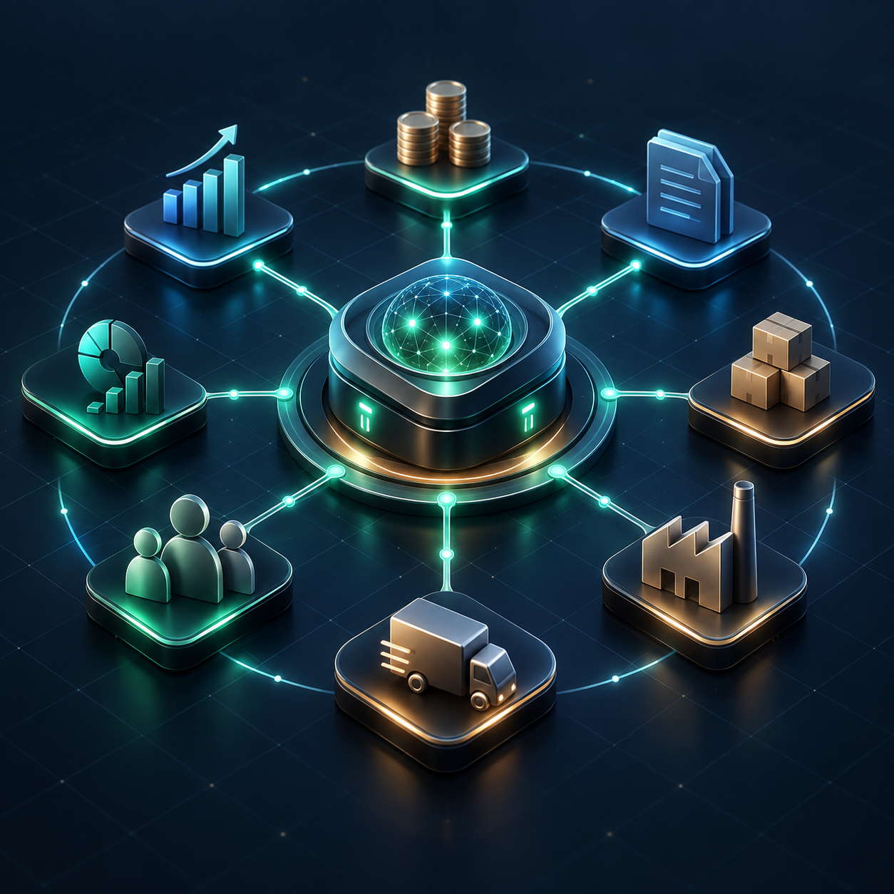 Connected Mujpi business-agent ecosystem